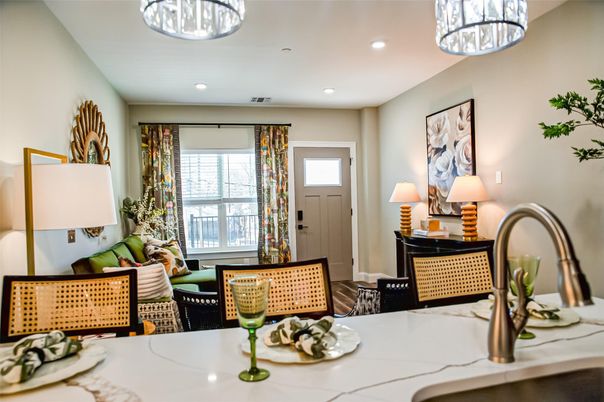 Dining room, Interior, Recessed Lighting