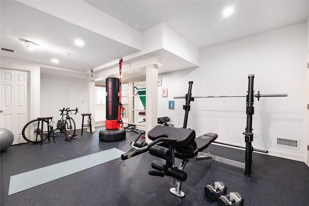 Fitness Equipment, Interior, Recessed Lighting