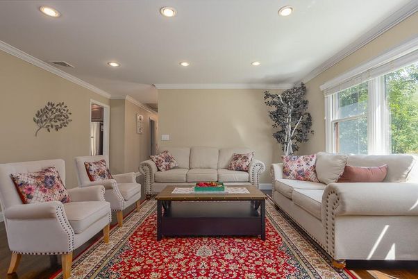 Interior, Living room, Recessed Lighting