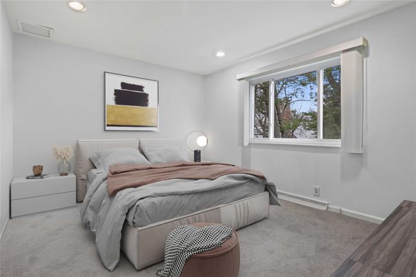 Bedroom, Interior, Recessed Lighting