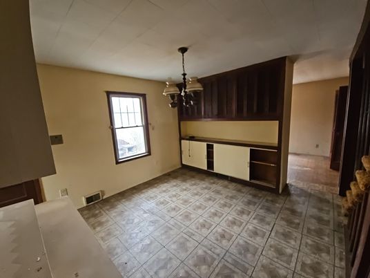 Chandelier, Empty room, Interior