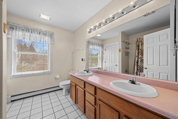 Bathroom, Dual Sink Vanities, Glass Shower, Interior