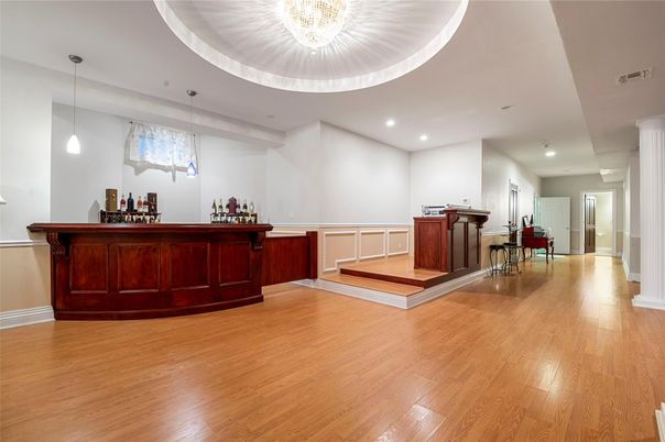 Interior, Pendant Lights, Recessed Lighting, Wood Texture Flooring