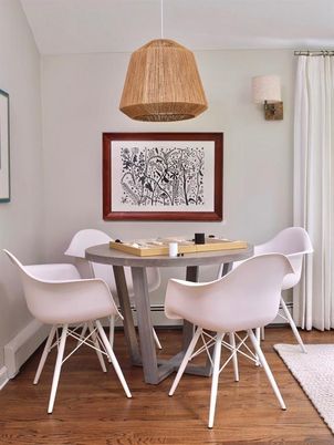 Dining room, Interior, Wood Texture Flooring