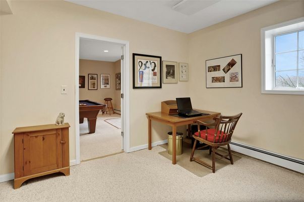 Billiard Table, Game Room, Home Office, Interior, Recessed Lighting