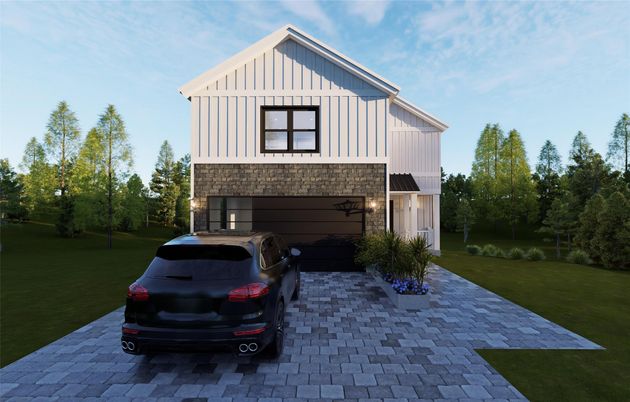 Attached, Exterior, Facade, Farmhouse