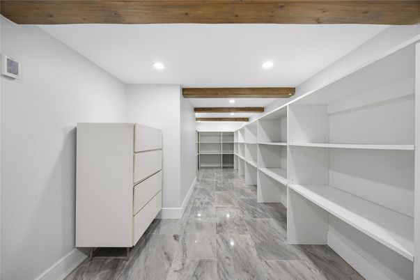Interior, Marble, Recessed Lighting, Walk-in Closets, Wooden Beams