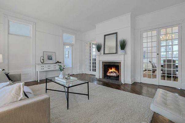 Fireplace, Interior, Living room, Wood Texture Flooring