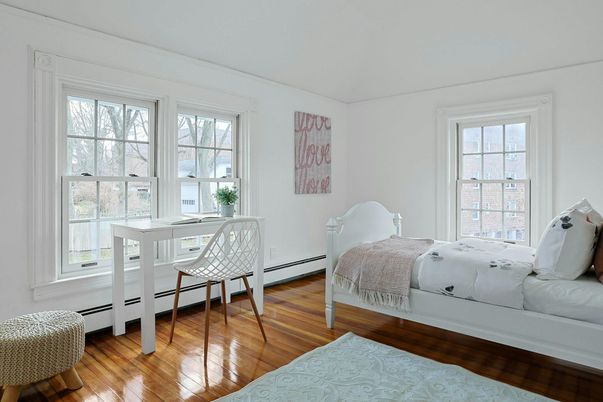 Bedroom, Home Office, Interior, Wood Texture Flooring