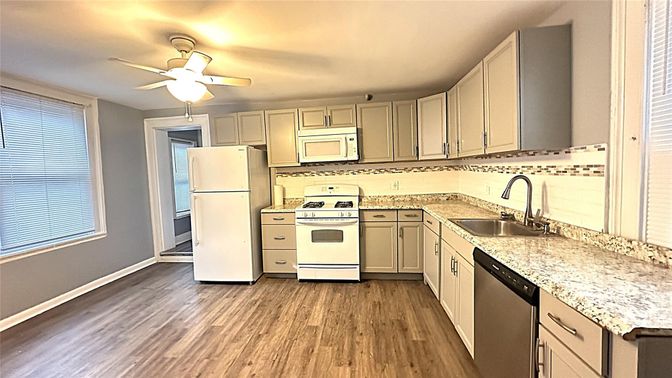Interior, Kitchen, Wood Texture Flooring