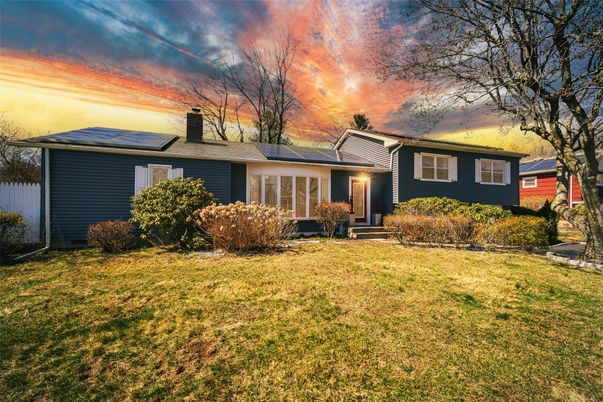 Backyard, Exterior, Facade, Solar Panels, Split Level