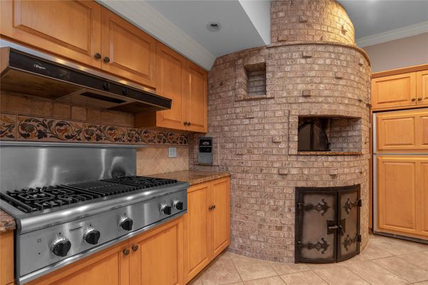 Fireplace, Interior, Kitchen, Stone Walls