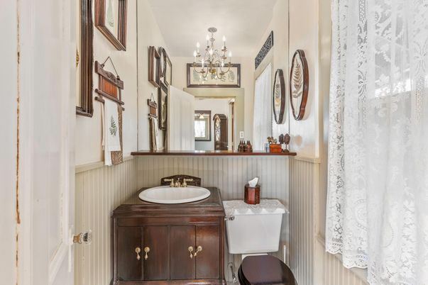 Bathroom, Chandelier, Interior