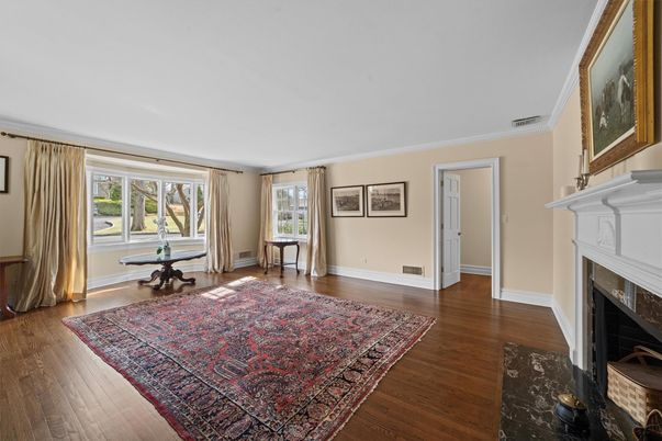 Fireplace, Interior, Wood Texture Flooring