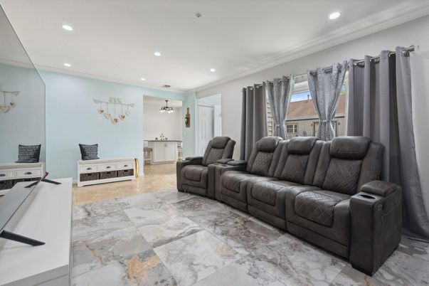 Interior, Living room, Marble, Recessed Lighting