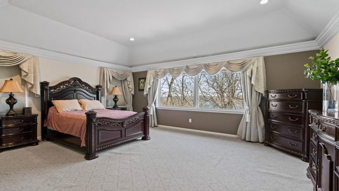 Bedroom, Interior, Recessed Lighting