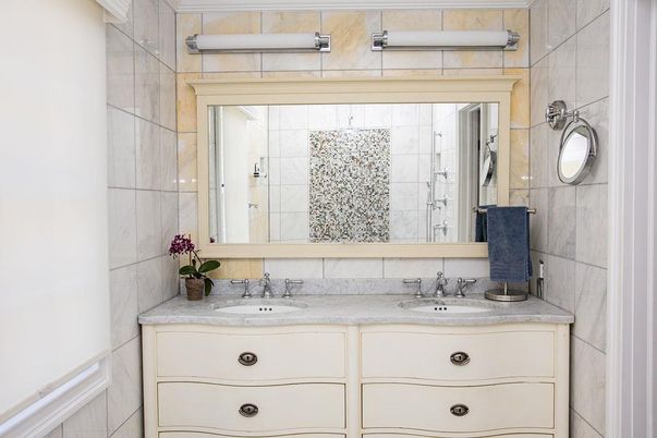 Bathroom, Interior, Marble Walls