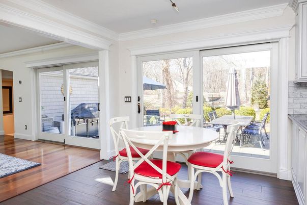 Dining room, Interior, Wood Texture Flooring