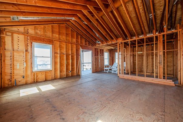 Empty room, Interior, Wooden Beams, Wooden Ceilings, Wood Texture Flooring, Wooden Walls