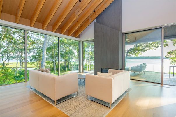 Interior, Living room, Sun Room, Wooden Beams, Wooden Ceilings, Wood Texture Flooring