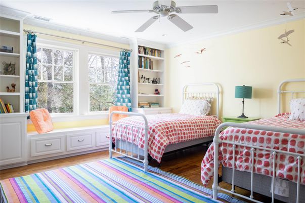 Bedroom, Interior, Wood Texture Flooring