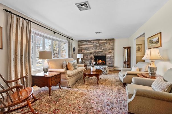 Fireplace, Interior, Living room, Stone Walls