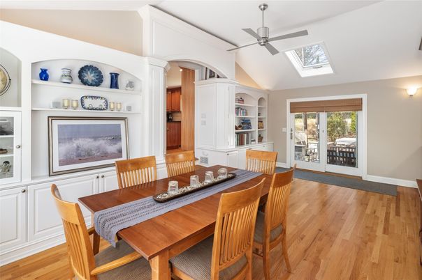 Dining room, Interior, Wood Texture Flooring