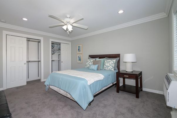 Bedroom, Interior, Recessed Lighting
