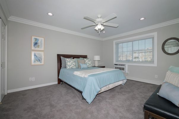 Bedroom, Interior, Recessed Lighting