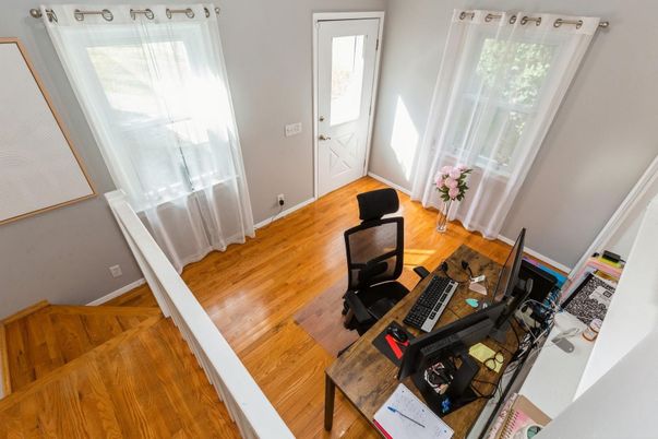 Home Office, Interior, Wood Texture Flooring