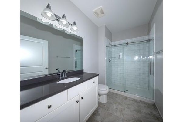 Bathroom, Dual Sink Vanities, Glass Shower, Interior