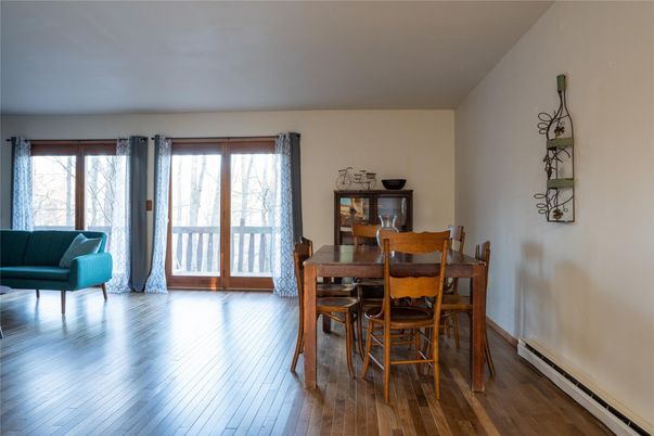 Dining room, Interior, Wood Texture Flooring