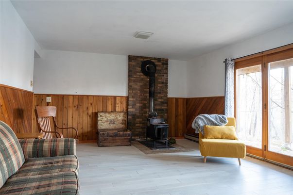 Fireplace, Interior, Stone Walls, Wood Texture Flooring, Wooden Walls