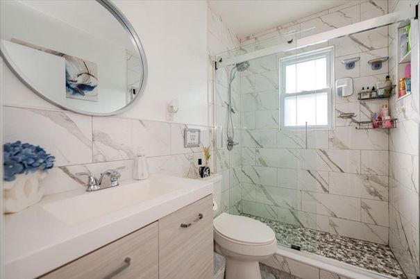 Bathroom, Glass Shower, Interior, Marble, Marble Walls