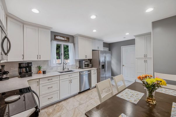 Interior, Kitchen, Recessed Lighting, Stainless Steel Appliances