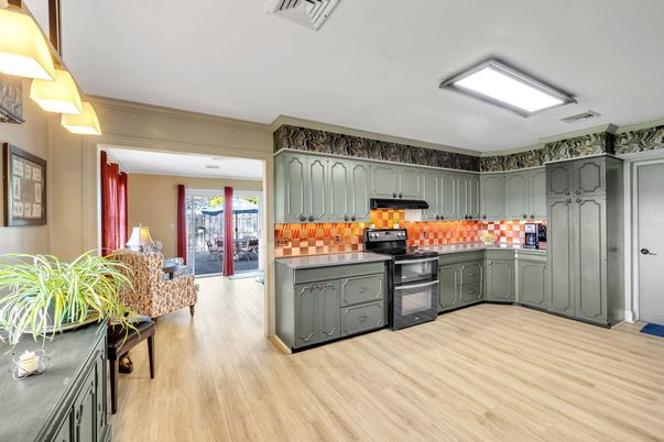 Interior, Kitchen, Wood Texture Flooring