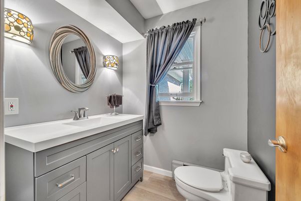 Bathroom, Interior, Wood Texture Flooring