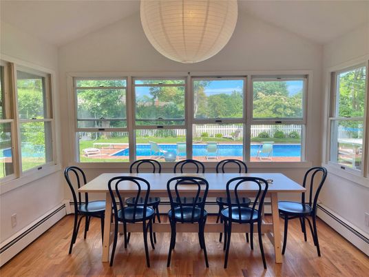 Dining room, Interior, Wood Texture Flooring