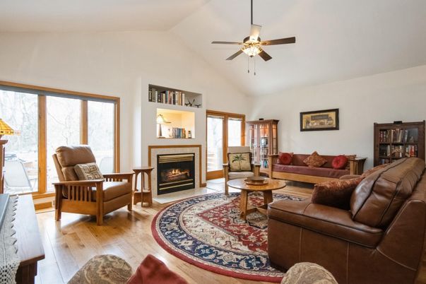 Fireplace, Interior, Living room, Wood Texture Flooring