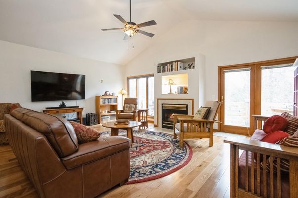 Fireplace, Interior, Living room, Wood Texture Flooring