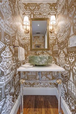 Bathroom, Interior, Wood Texture Flooring