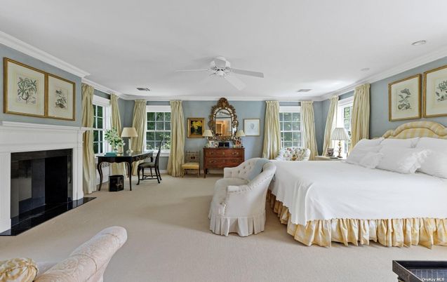 Bedroom, Fireplace, Interior, Recessed Lighting
