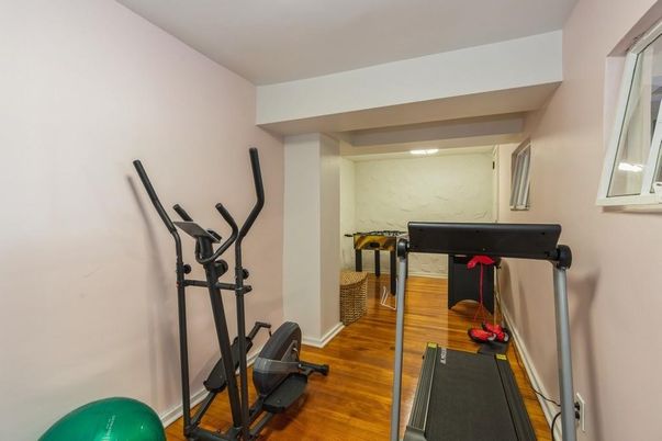 Fitness Equipment, Interior, Wood Texture Flooring