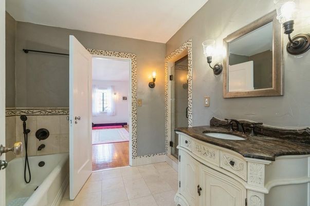 Bathroom, Interior, Wood Texture Flooring