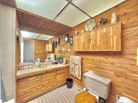 Bathroom, Interior, Wooden Walls