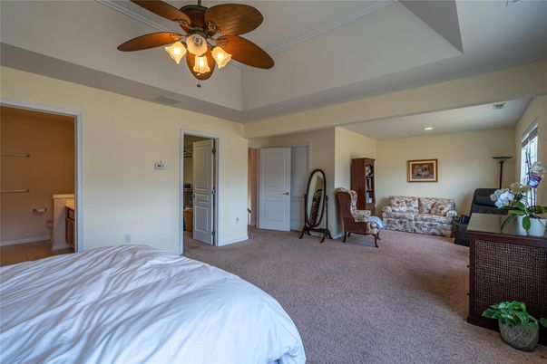 Bedroom, Interior, Recessed Lighting