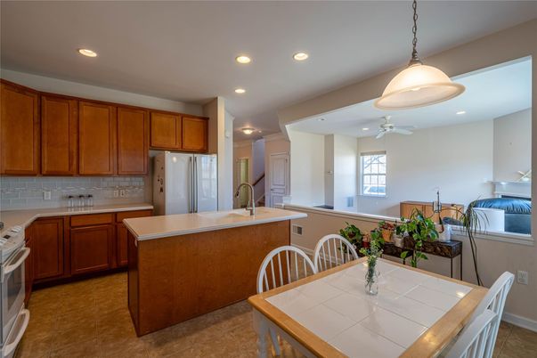 Dining room, Interior, Kitchen, Pendant Lights, Recessed Lighting