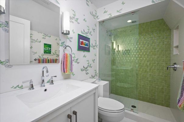 Bathroom, Glass Shower, Interior