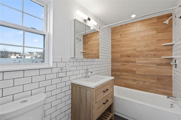 Bathroom, Interior, Recessed Lighting, Wooden Walls