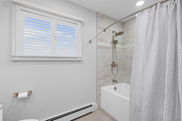 Bathroom, Interior, Marble Walls, Recessed Lighting